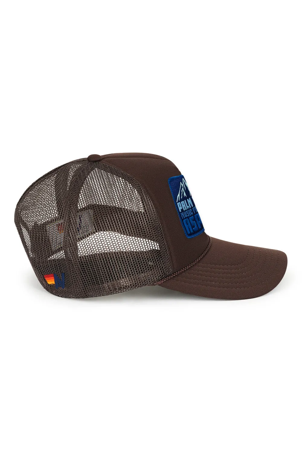 PALM TREE FESTIVAL ASPEN 2025 VINTAGE LOW RISE TRUCKER - BROWN