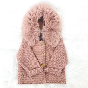 Pangasa Vintage Rosa Faux Fur Jacket