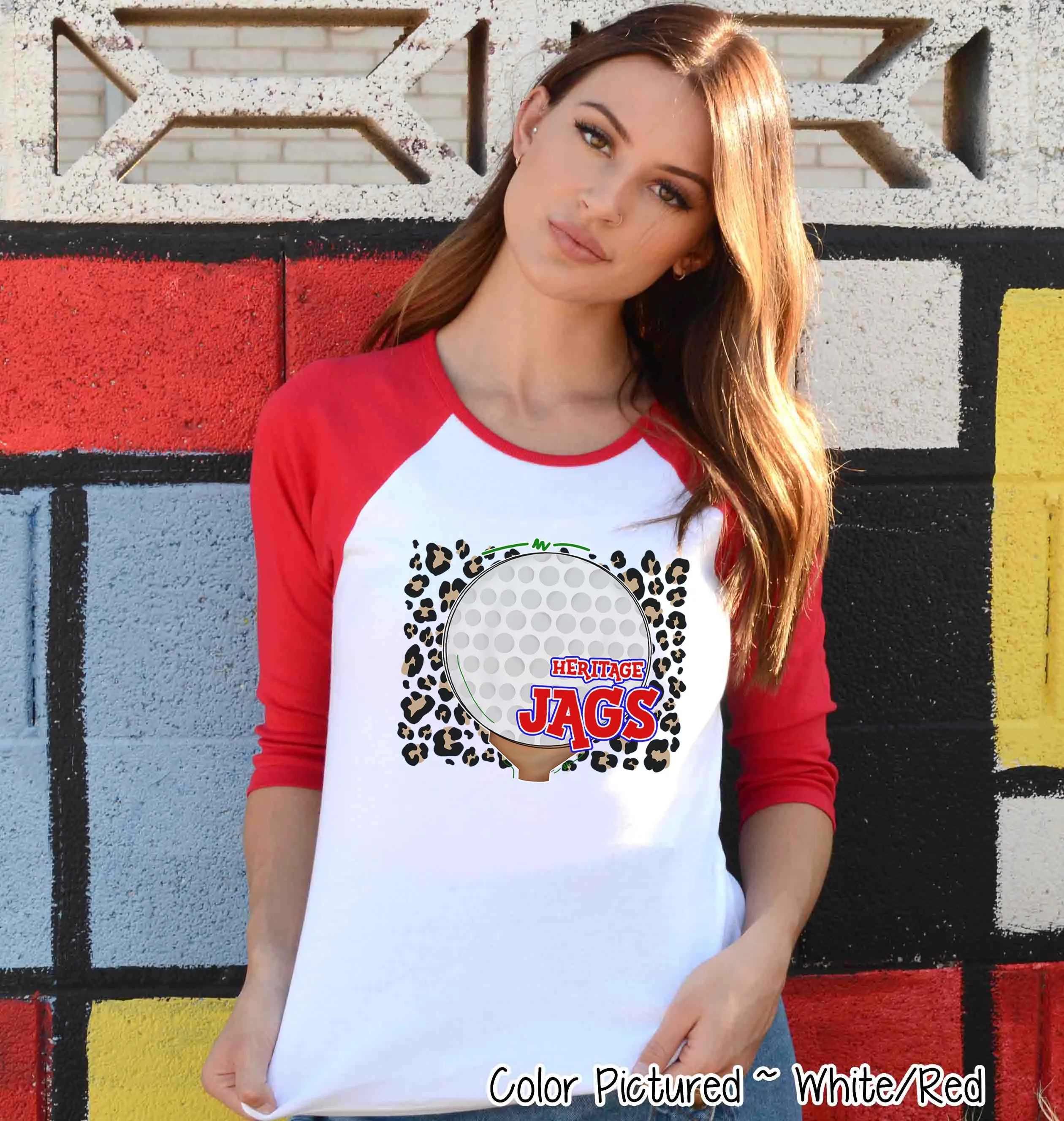 Personalized Leopard Golf Fan Tee