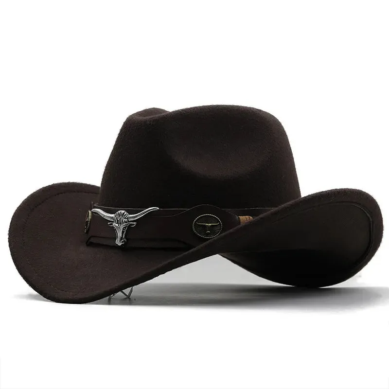 Red Wool Western Cowboy Hat