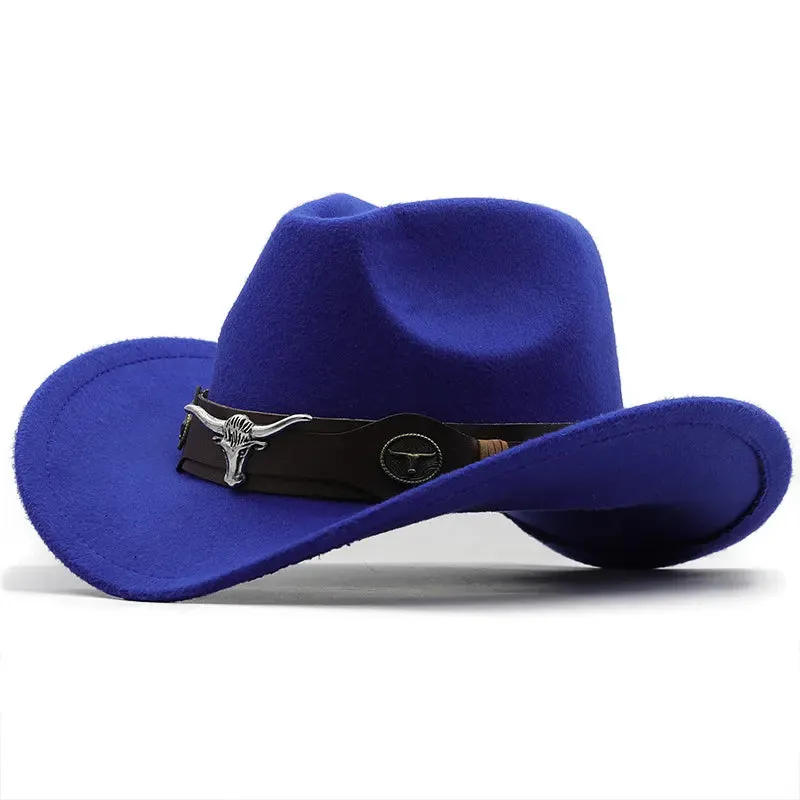 Red Wool Western Cowboy Hat