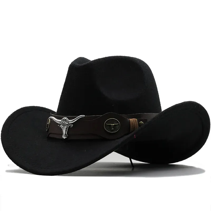 Red Wool Western Cowboy Hat
