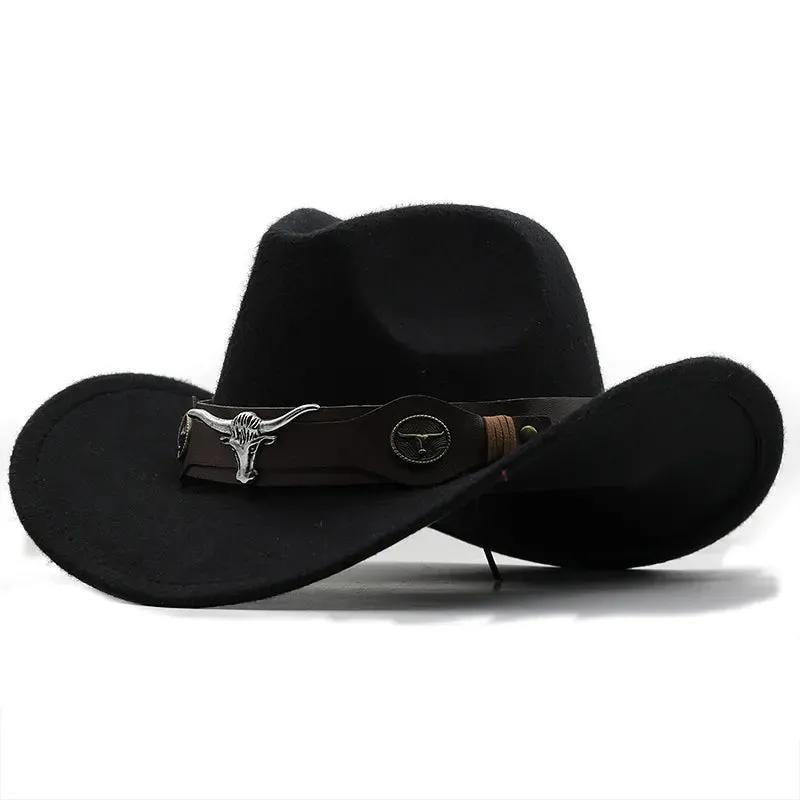 Red Wool Western Cowboy Hat