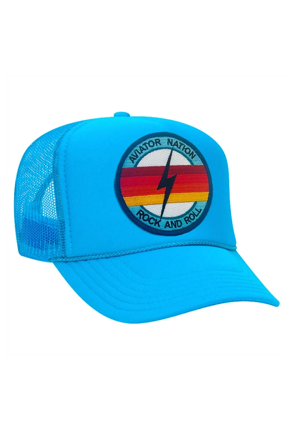 ROCK AND ROLL BOLT VINTAGE TRUCKER HAT