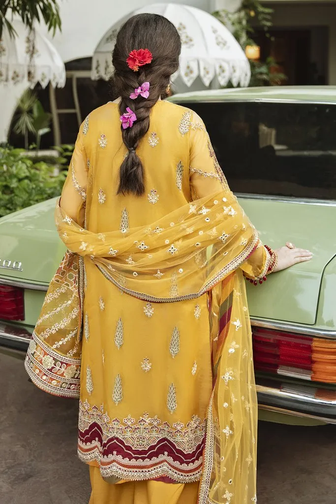 SM-02 | Qalamkar Shadmani Luxury Formals Collection 2021 | Unstitched Embroidered Organza Suits