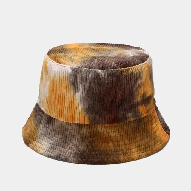 Tie-Dye Corduroy Bucket Hat