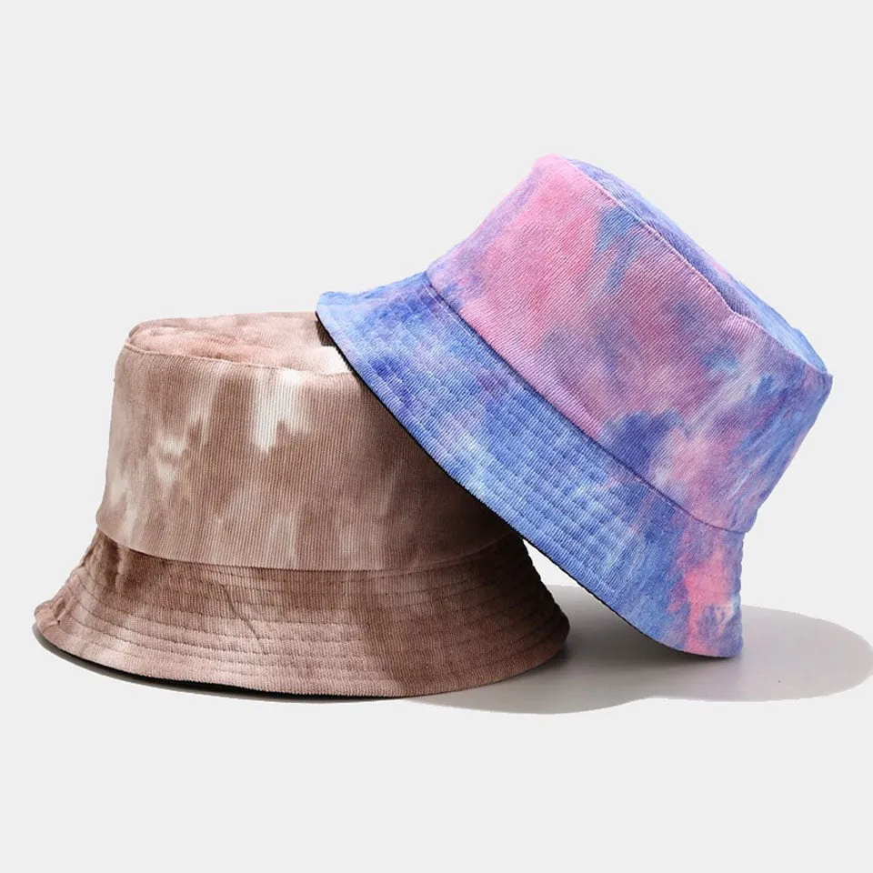 Tie-Dye Corduroy Bucket Hat
