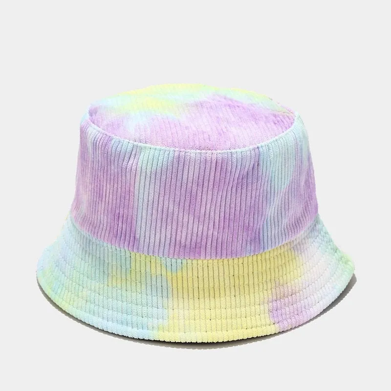 Tie-Dye Corduroy Bucket Hat
