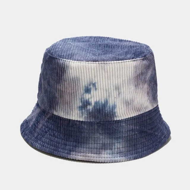 Tie-Dye Corduroy Bucket Hat