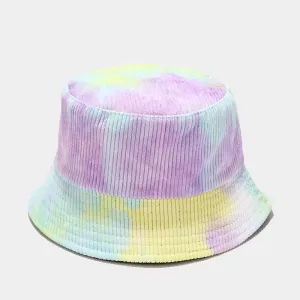 Tie-Dye Corduroy Bucket Hat