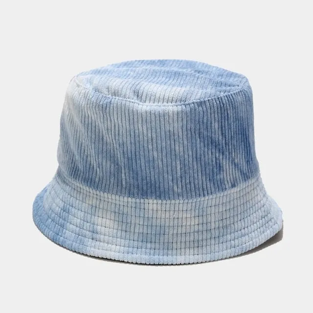 Tie-Dye Corduroy Bucket Hat