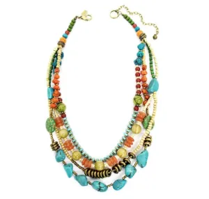 Treska | Four Row Beaded Necklace
