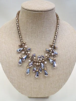 Treska | Gold, Pearl, Silver Fringe Necklace