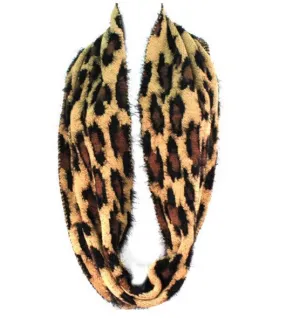 Treska | Leopard Infinity Scarf Brown