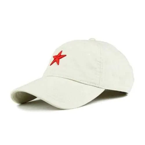 Unisex Baseball Cap Golf Hat Ball Five-Pointed Star Embroidery Casual Sun Caps Outdoor Sports Hat
