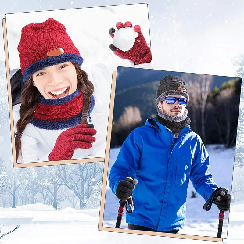 Unisex Men Women Warm Winter Knit Beanie Hat