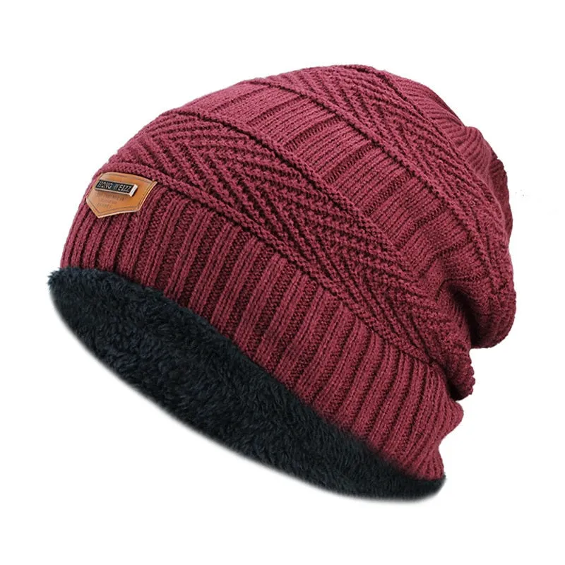 Unisex Men Women Warm Winter Knit Beanie Hat