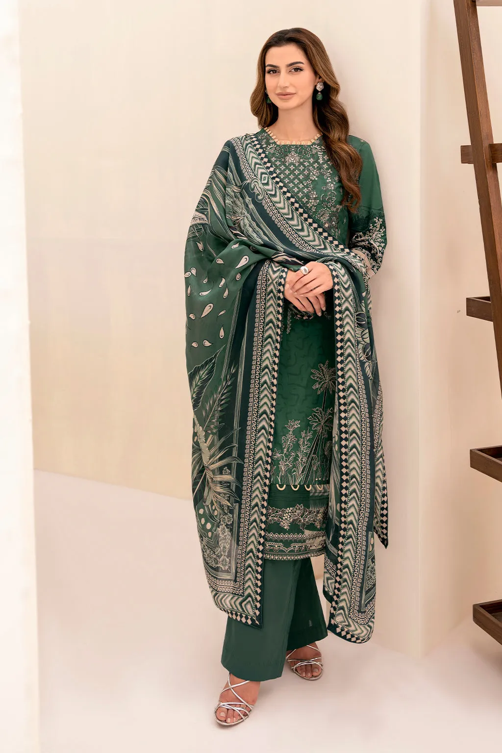 Y-705 |  Ramsha Riwayat Luxury Lawn Vol 7 Collection| Unstitched Lawn Embroidered Suits